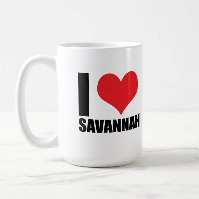 I Liebe Savannah Kaffeetasse (Links)