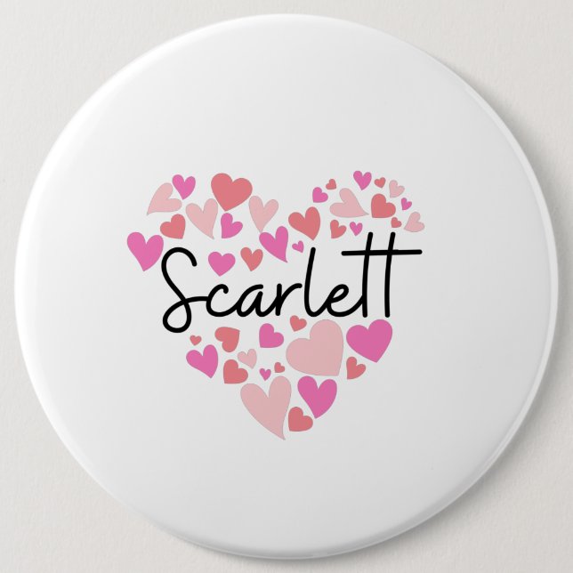 I Liebe Scarlett Button (Vorderseite)
