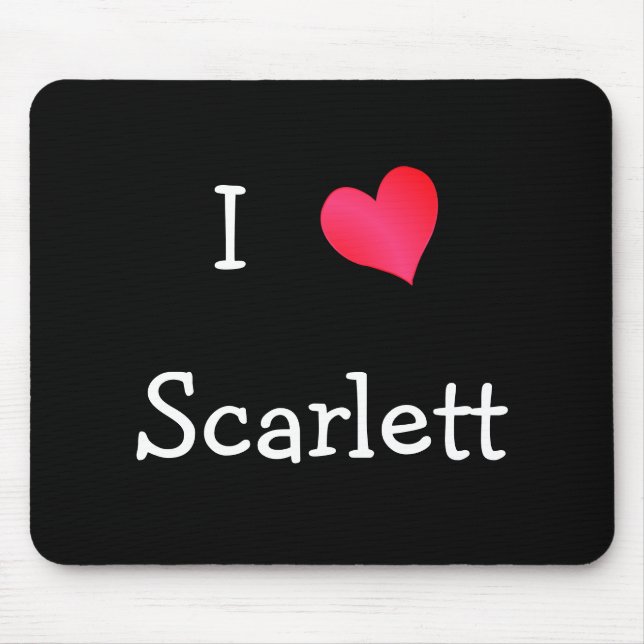 I Liebe Scarlett Mousepad (Vorne)