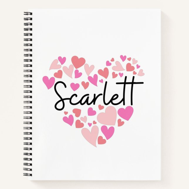 I Liebe Scarlett Notizbuch (Vorderseite)