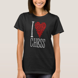 I Liebe Schach Herzschrittmacher Master Coach Stüc T-Shirt