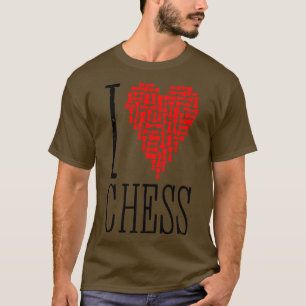 I Liebe Schach Herzschrittmacher Master Coach Stüc T-Shirt