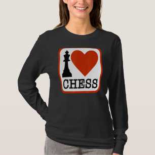I Liebe Schach Königin Schach I Herz Schach Liebe T-Shirt