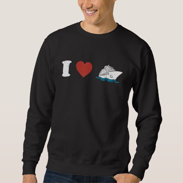 I Liebe Schifffahrt Sommerwandern Tr Sweatshirt (Vorderseite)
