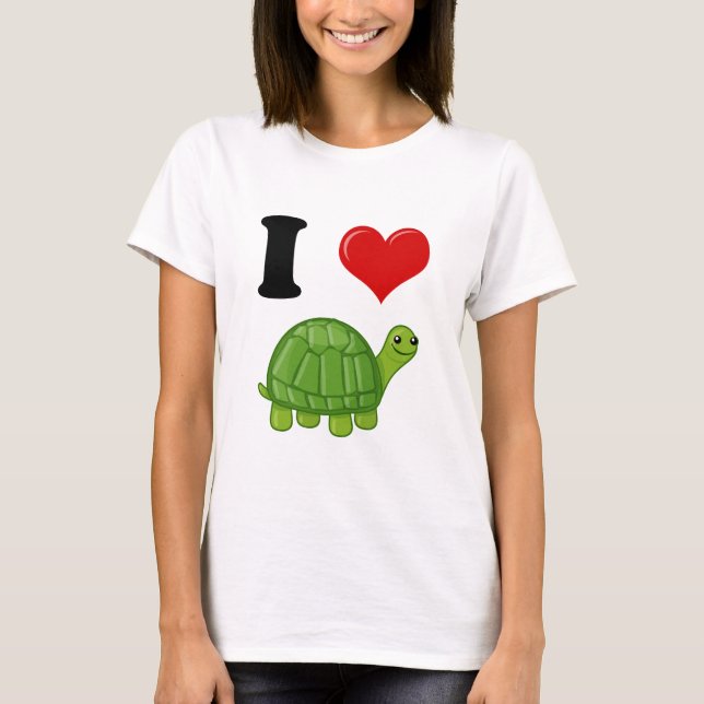 I Liebe-Schildkröten T-Shirt (Vorderseite)