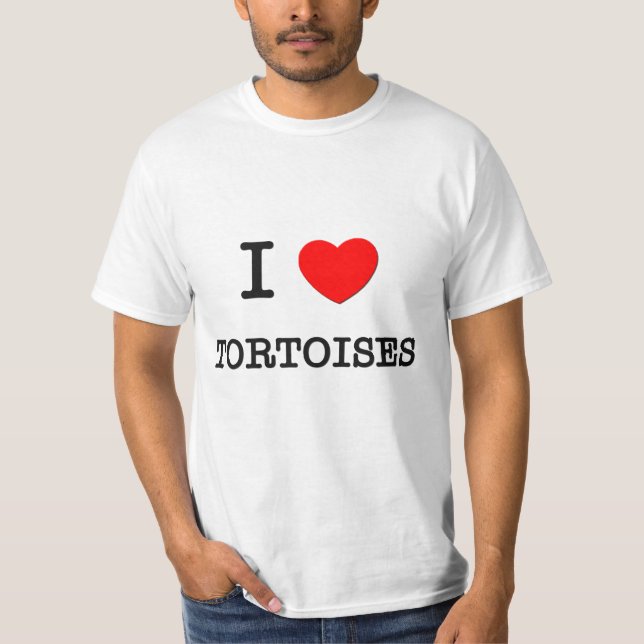 I Liebe SCHILDKRÖTEN T-Shirt (Vorderseite)