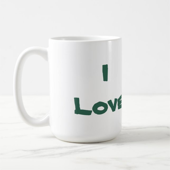 I Liebe Schildkröten Tasse (Links)