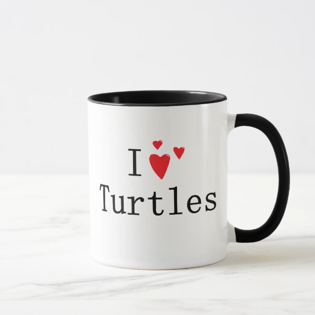 I Liebe-Schildkröten Tasse (Rechts)