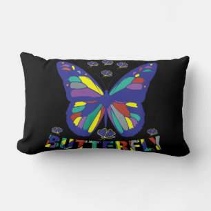 i-Liebe-Schmetterling-Typografie-Zitate-Vintag Lendenkissen