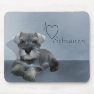 I Liebe Schnauzer Mousepad