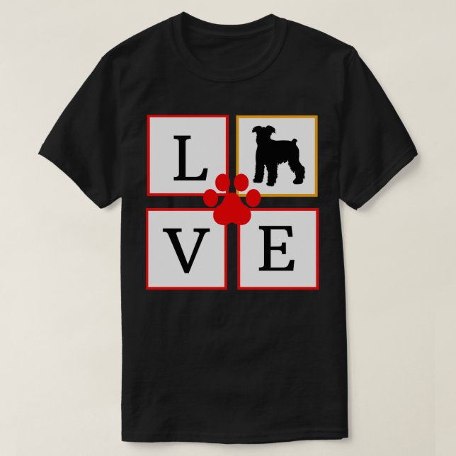 I Liebe Schnauzers T-Shirt (Design vorne)