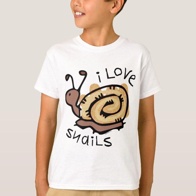 I Liebe-Schnecken T-Shirt (Vorderseite)