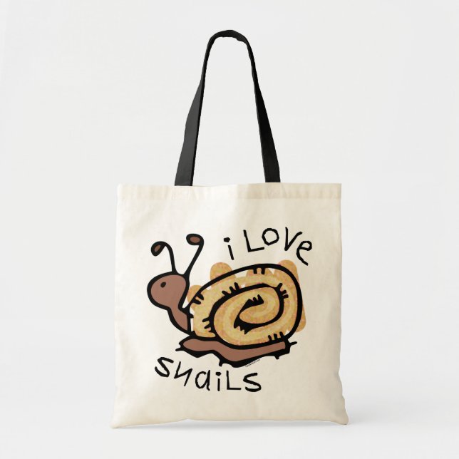 I Liebe-Schnecken Tragetasche (Vorne)