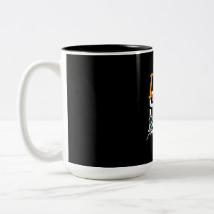 I Liebe Schnee Boarding Zweifarbige Tasse