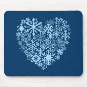 I Liebe-Schnee Mousepad