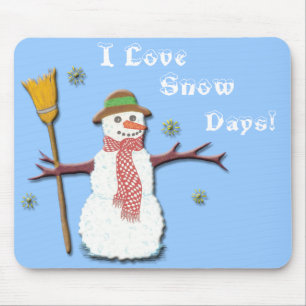 I Liebe-Schnee-Tage! Mousepad