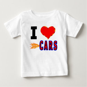 I Liebe-schnelle Autos Baby T-shirt