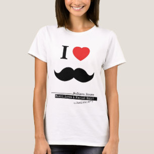 I LIEBE-SCHNURRBÄRTE T-Shirt