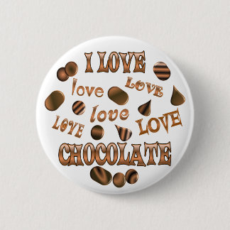 I Liebe-Schokolade Button