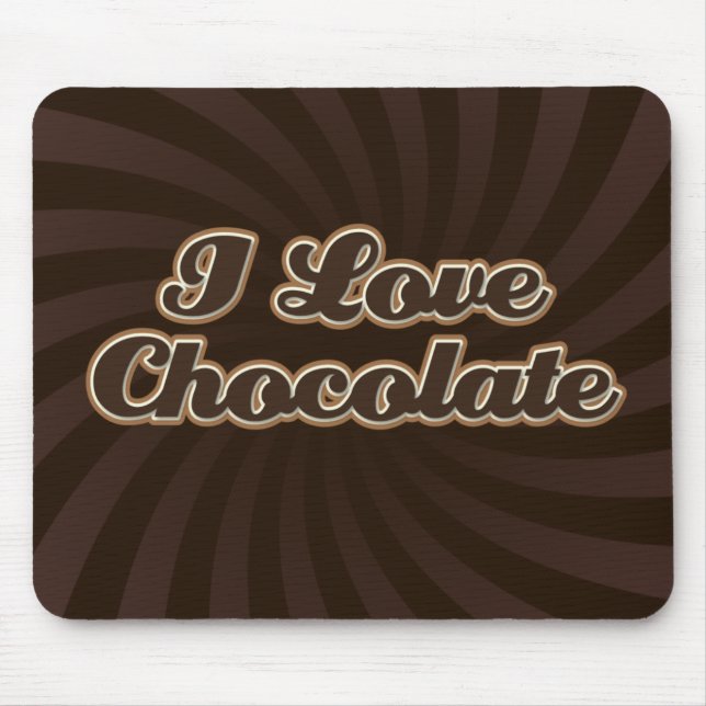 I Liebe-Schokolade Mousepad (Vorne)