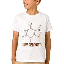 I Liebe-Schokolade (Theobromin-chemisches Molekül)