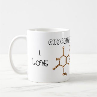 I Liebe-Schokolade u. Koffein-Tasse Tasse