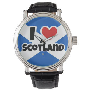 I Liebe Schottland Armbanduhr