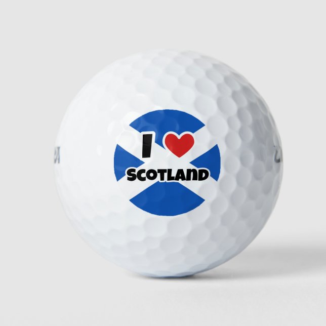 I Liebe Schottland Golfball (Vorderseite)