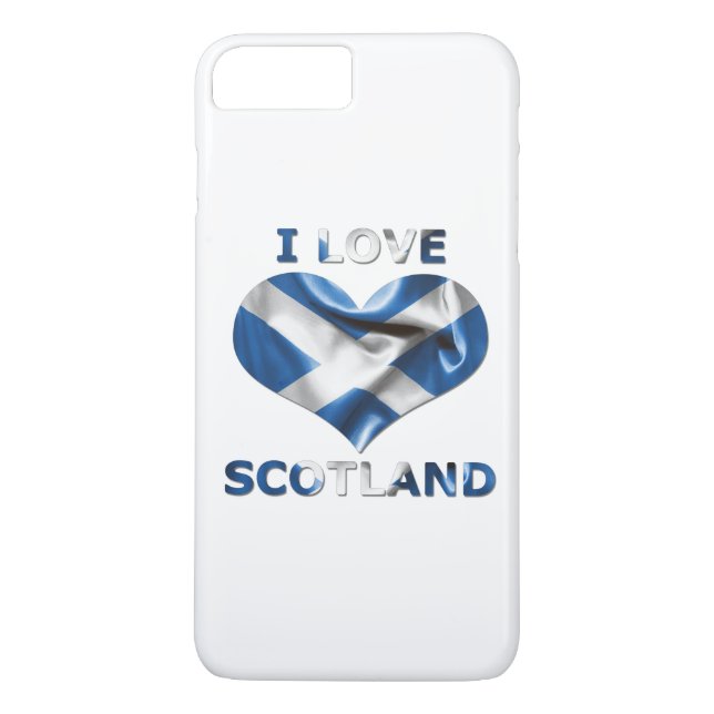 I Liebe Schottland Herzenflagge Case-Mate iPhone Hülle (Rückseite)