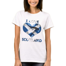 I Liebe Schottland Herzenflagge