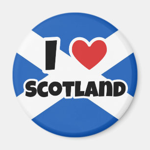 I Liebe Schottland Magnet