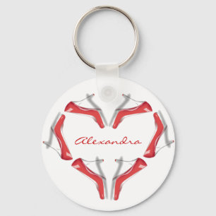 I Liebe Schuhe Heels Herz Personalisierte Schlüsse Schlüsselanhänger