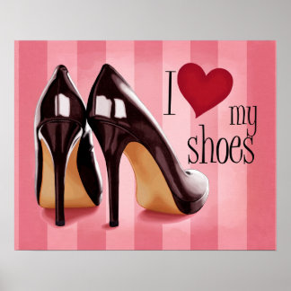 I Liebe Schuhe Poster
