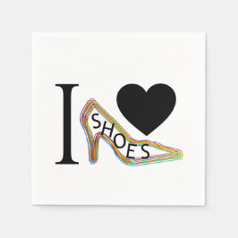 I Liebe Schuhe Serviette