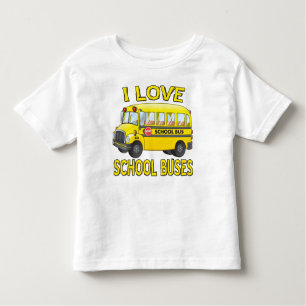 I Liebe Schulbusse Spaß Kinder T - Shirt