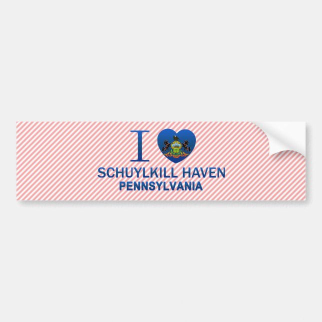 I Liebe Schuylkill Haven, PA Autoaufkleber (Vorne)