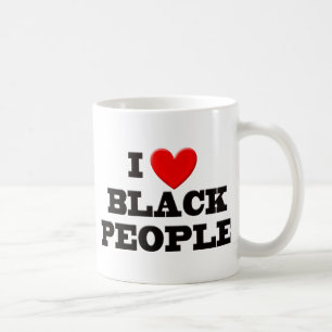 I Liebe-schwarze Leute Kaffeetasse