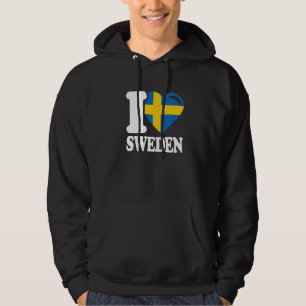 I Liebe Schweden Heimat schwedische Flagge Schwede Hoodie