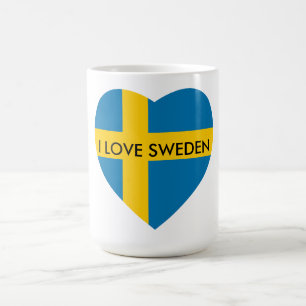 I LIEBE-SCHWEDEN-HERZ TASSE