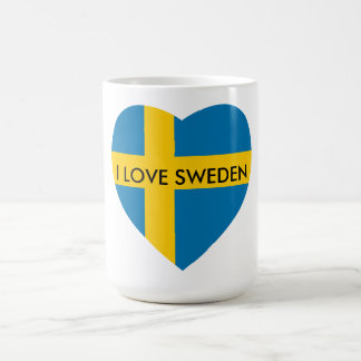 I LIEBE-SCHWEDEN-HERZ TASSE