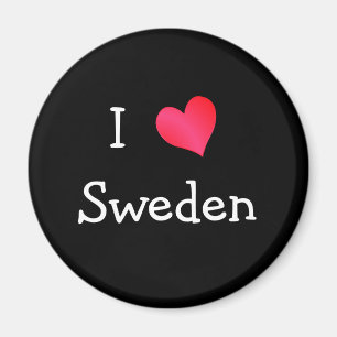 I Liebe Schweden Magnet
