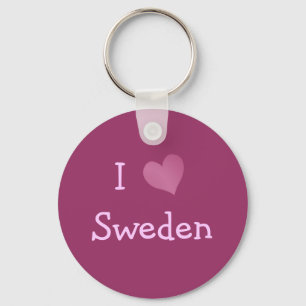 I Liebe Schweden Schlüsselanhänger