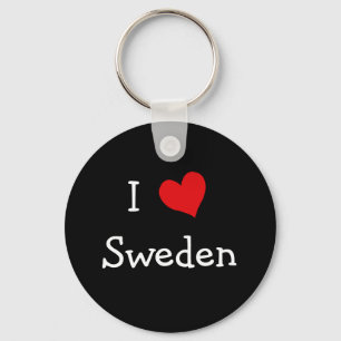 I Liebe Schweden Schlüsselanhänger