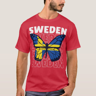 I Liebe Schweden Schwedische Flagge Schwedischer S T-Shirt