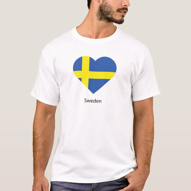 I Liebe Schweden T-Shirt (Vorderseite)