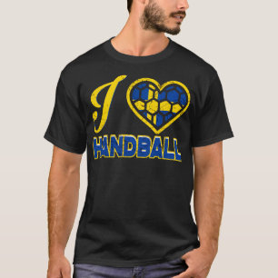 I Liebe Schwedische Handball T-Shirt