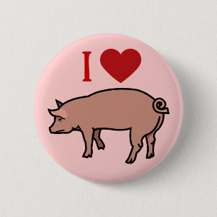 I LIEBE-SCHWEINE BUTTON