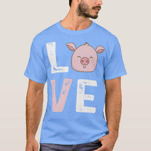 I Liebe Schweine Funny Pig Lover Bauer Niedlich Ba T-Shirt