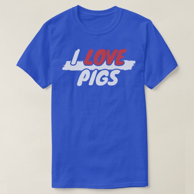 I Liebe Schweine Premium3043 T-Shirt (Design vorne)