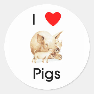 I Liebe Schweine Sticker